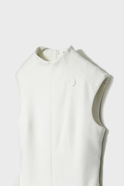FLOATING MINI DRESS - White