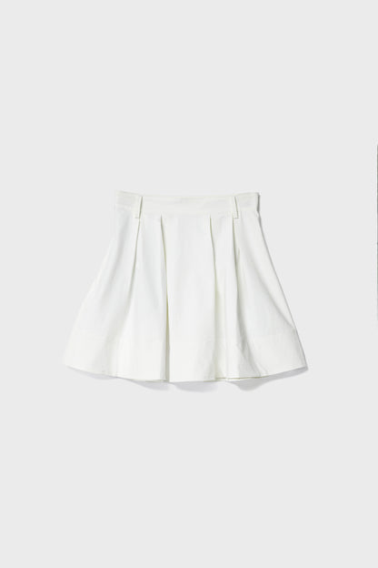 ROMAN FLARE SKIRT - White