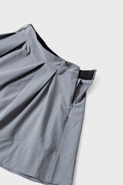 ROMAN FLARE SKIRT - Dark Clay