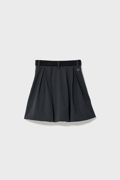 ROMAN FLARE SKIRT - Black