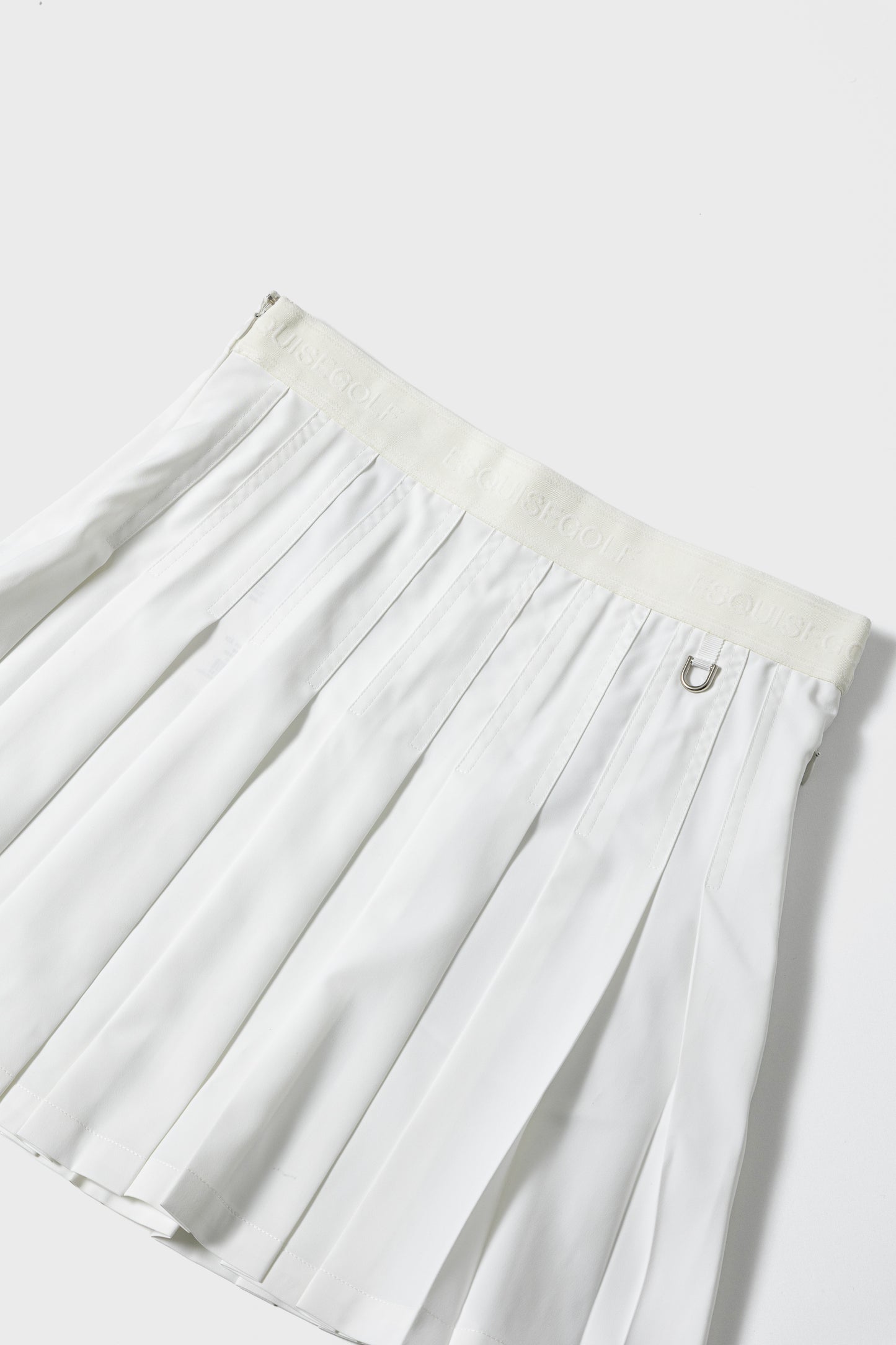 FLOWING PLEATS SKIRT - White