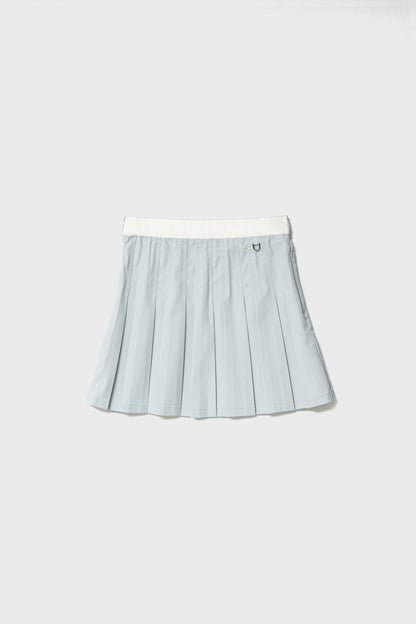 FLOWING PLEATS SKIRT - Soft Blue