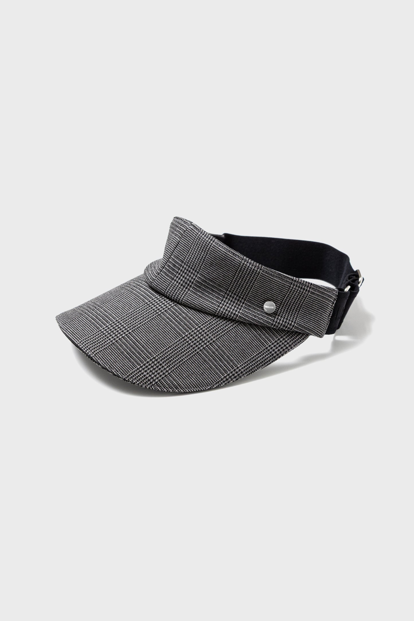 GLEN CHECK CURVE VISOR - Gray