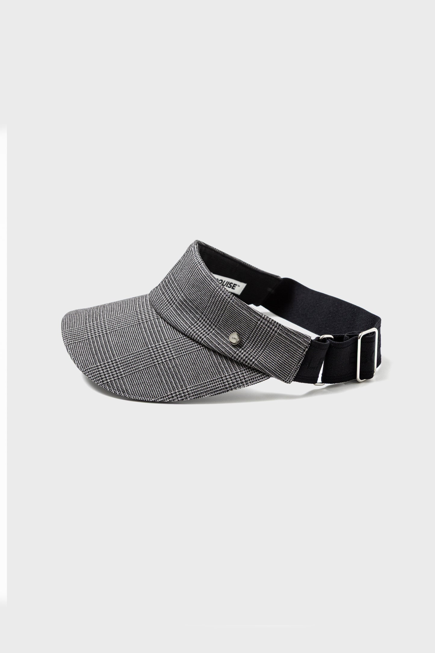 GLEN CHECK CURVE VISOR - Gray