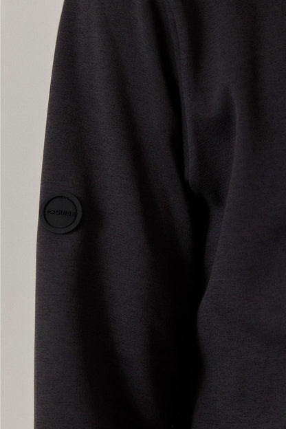 RELAXED STRETCH MOCKNECK - Charcoal